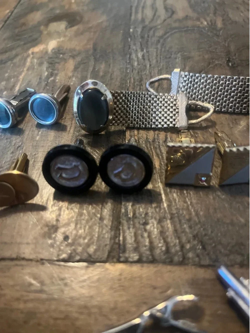 Vintage Men's Cufflink Lot - 7 Complete Pairs & 6 Single Pieces